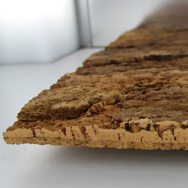 Cross section of cork belly tile